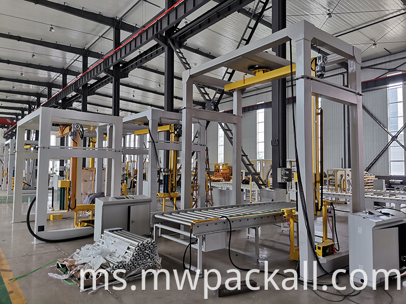 Pembalut Pallet Lengan Rotary Arm Pallet jenis Pintar Automatik Sepenuhnya dari Jentera Myway